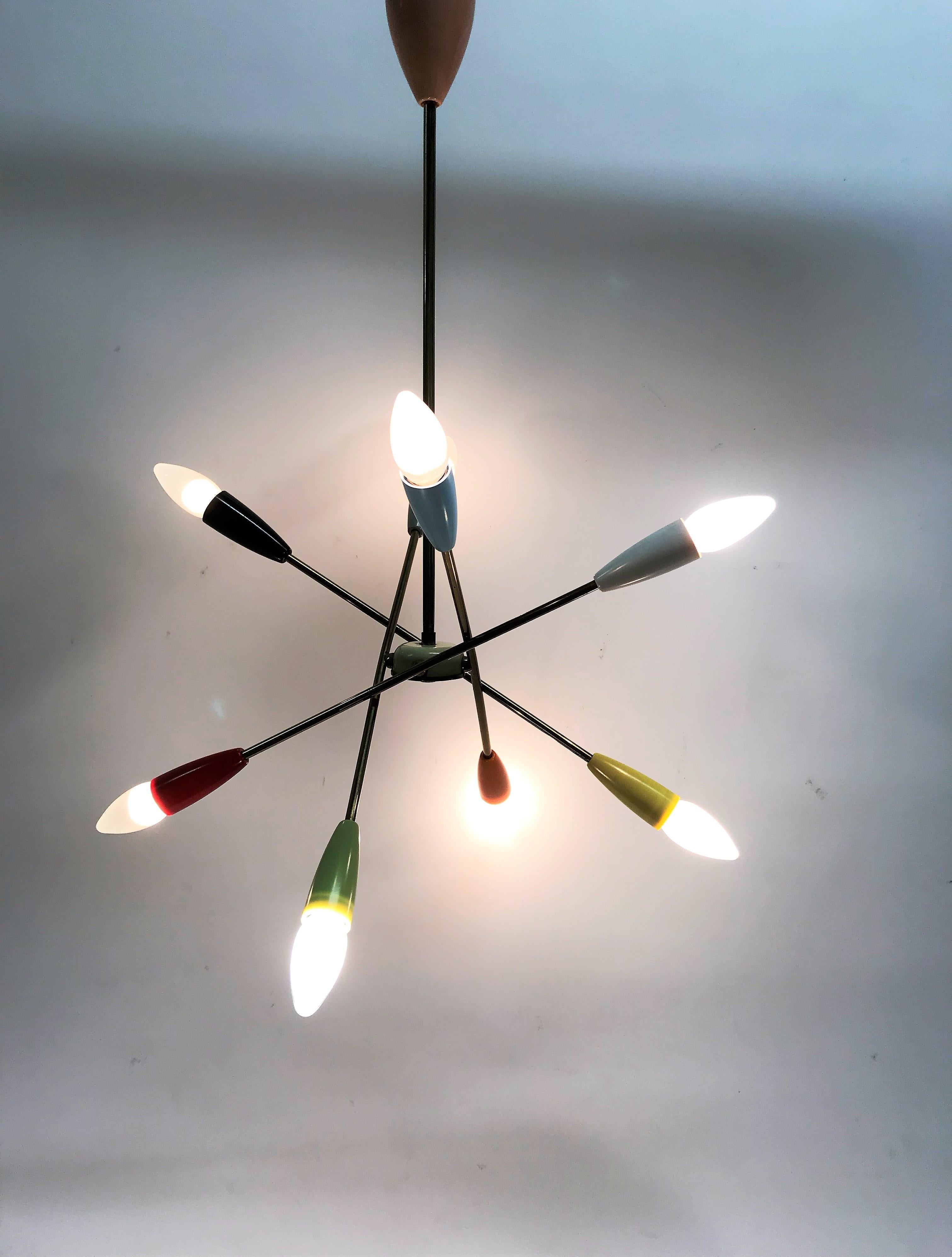 vintage sputnik chandelier