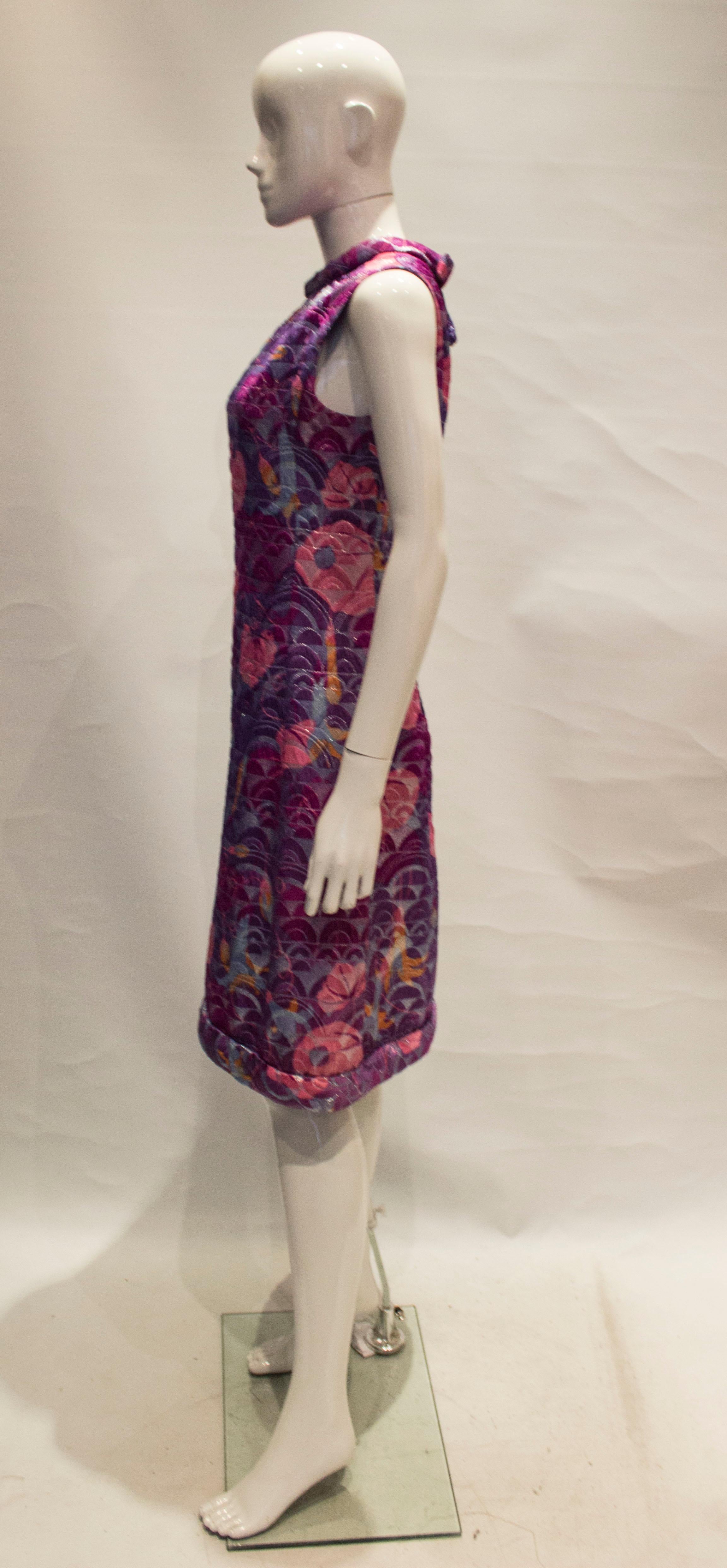 Women's Vintage Multi Colour Cocktail Dress For Sale