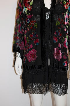 Vintage Multi Colour Devoree Velvet Jacket