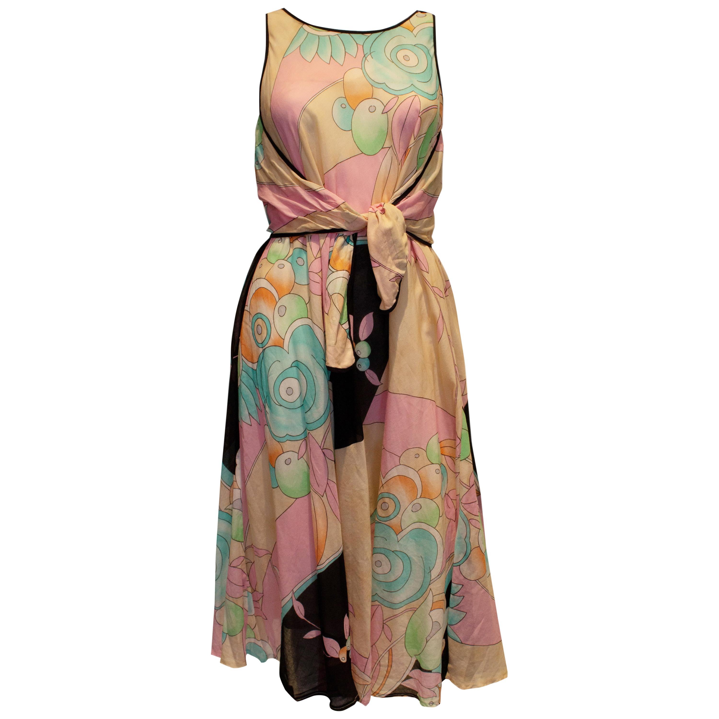 Vintage Multi Colour Dress by Weil Paris