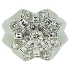 Vintage Multi Diamond Star Ring