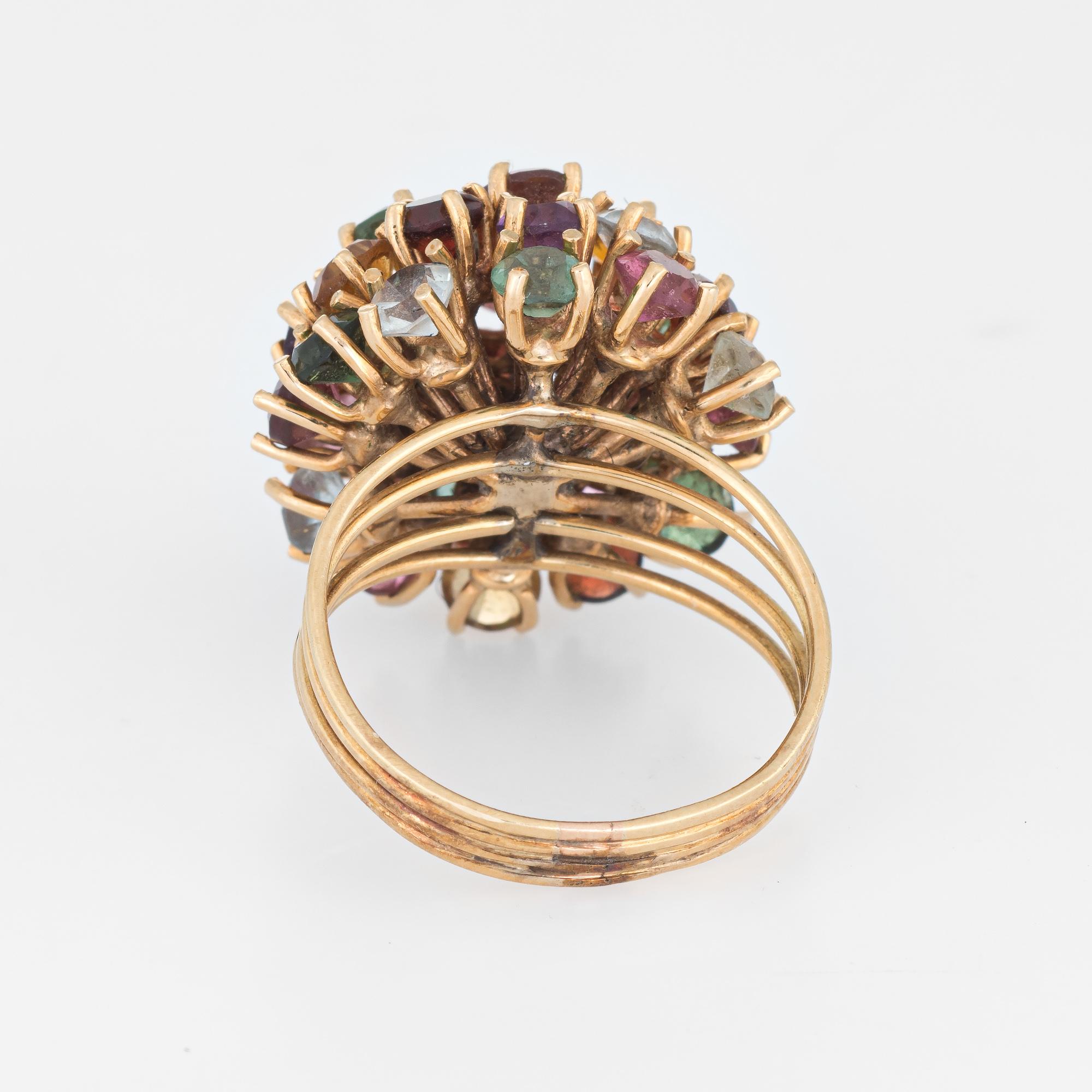 dome ring with stones