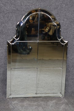 Vintage Multi Panel Hollywood Regency Style Mirror