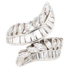 Vintage Multi Shape Diamond Bypass Platinum