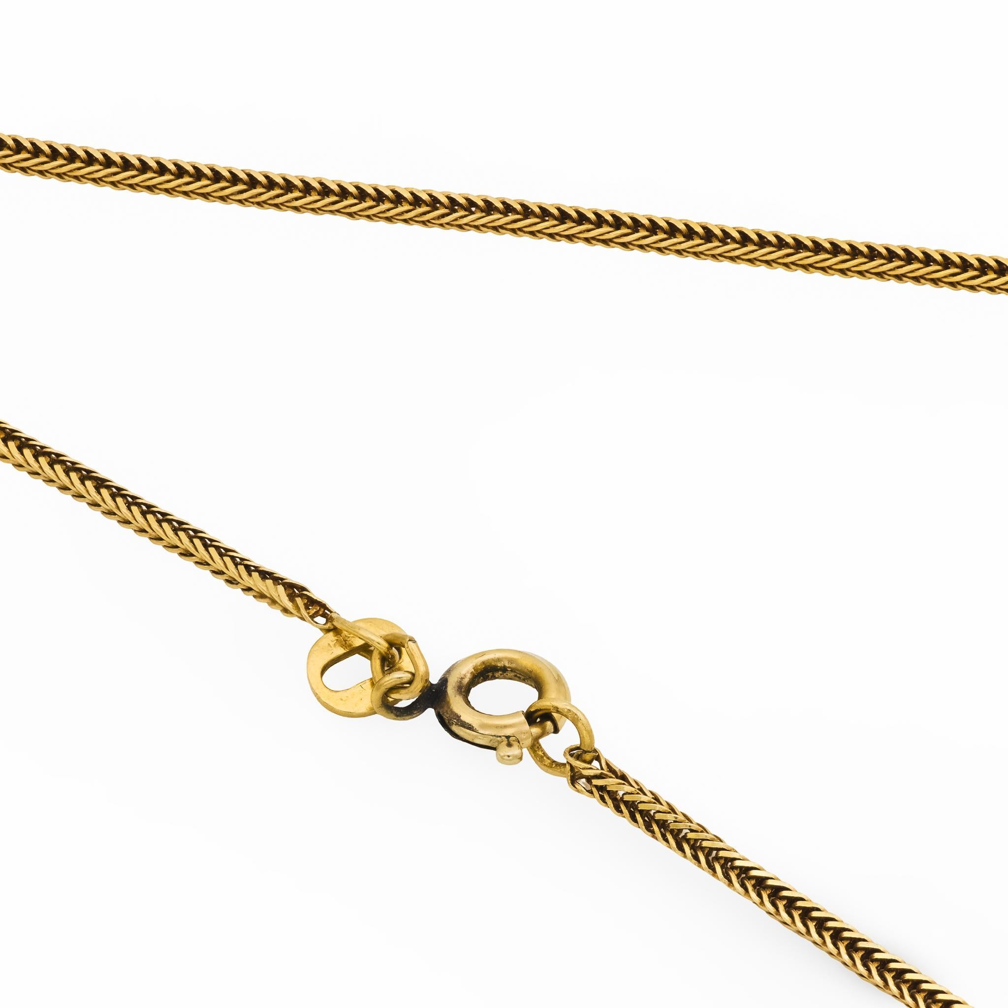 Collier Sputnik vintage en or rose et jaune 14k à pierres multiples Bon état - En vente à Beverly Hills, CA