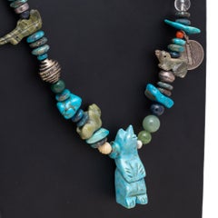 Vintage Multi-Stone Animal Southwestern Fetish Necklace