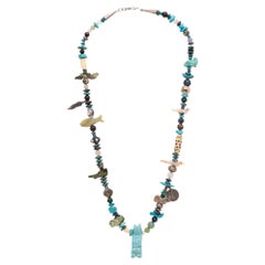 Vintage Multi-Stone Animal Southwestern Fetish Necklace