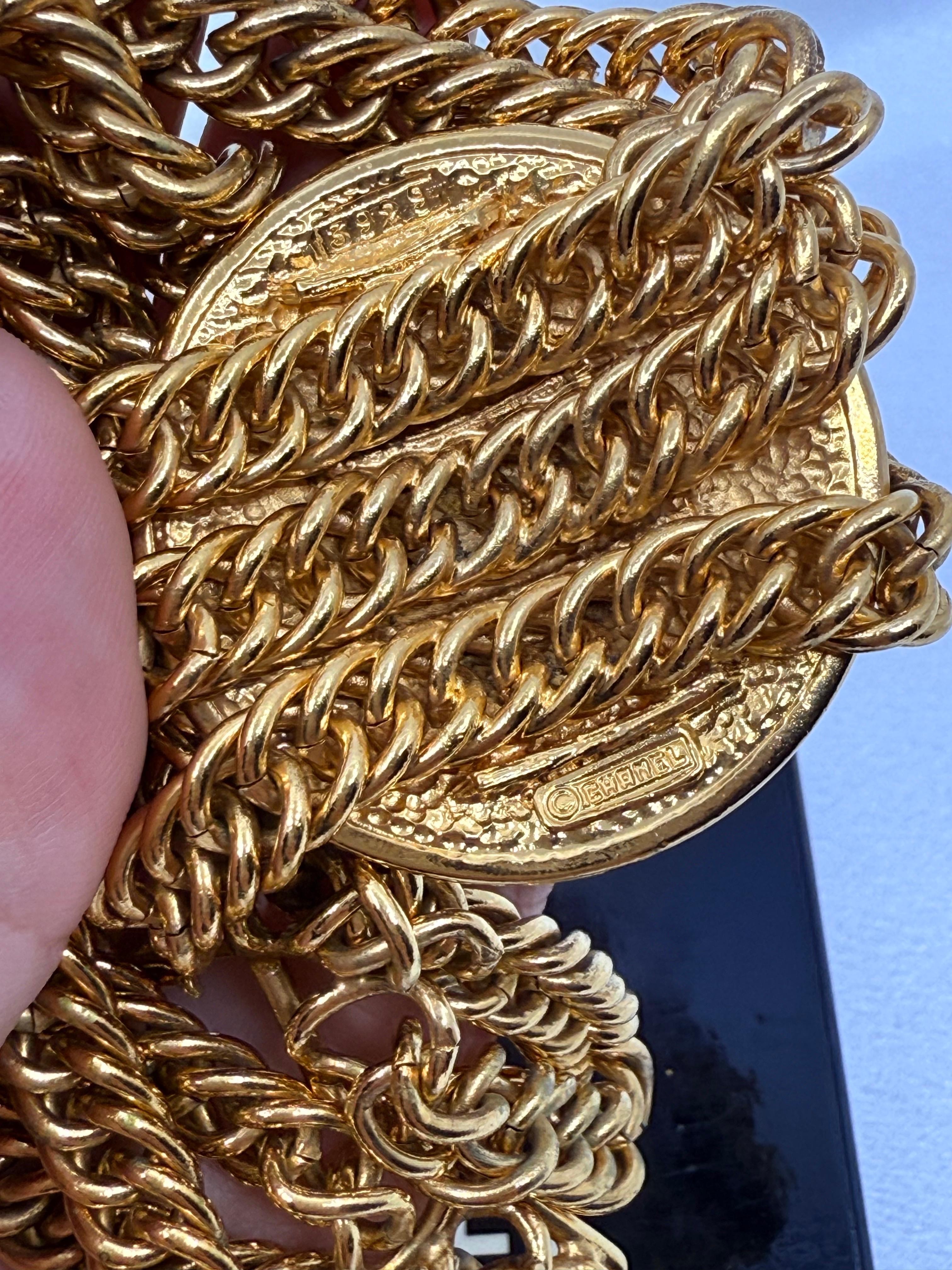 Vintage Multi Strand Medallion 