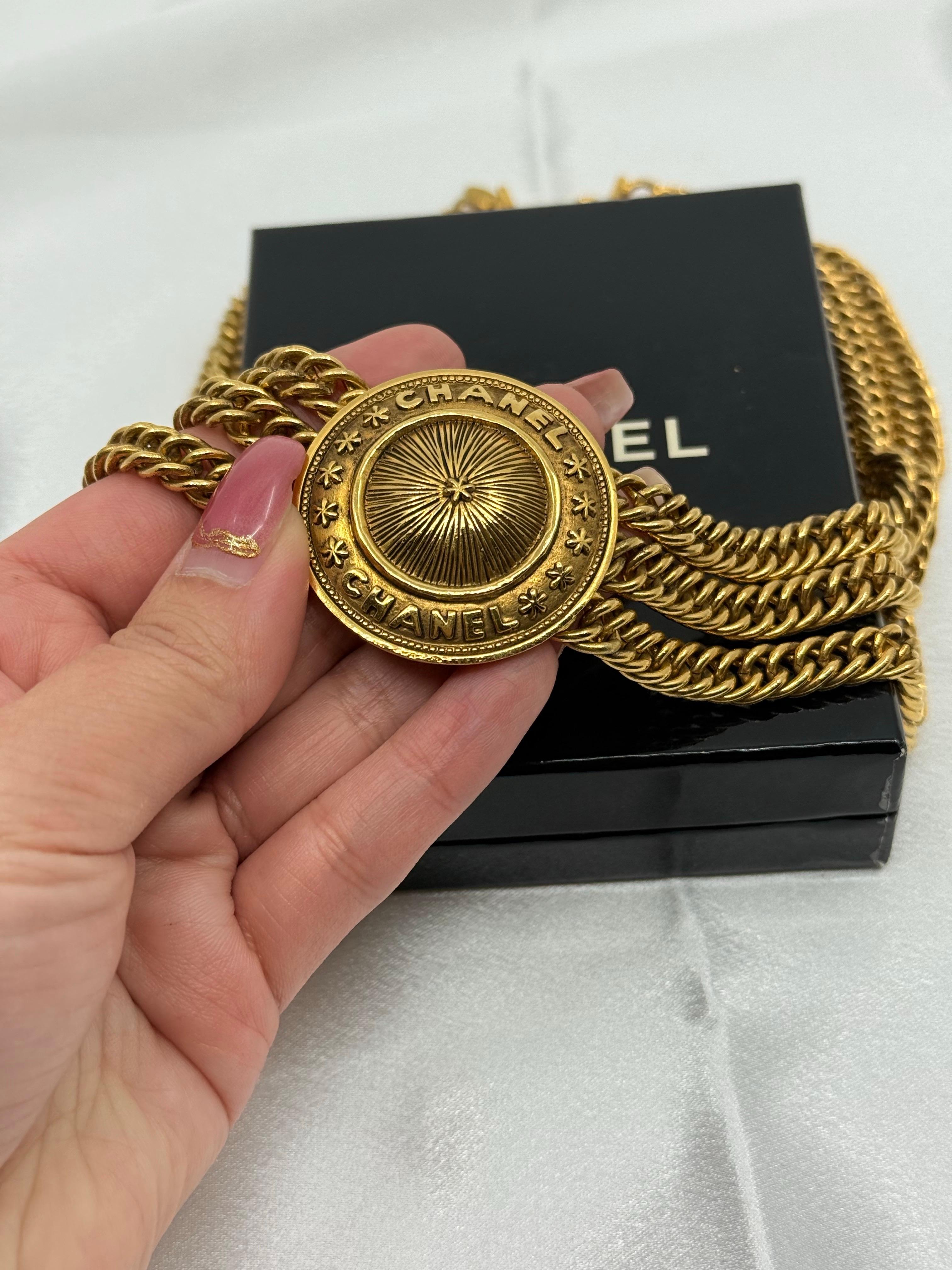 Vintage Multi Strand Medallion 