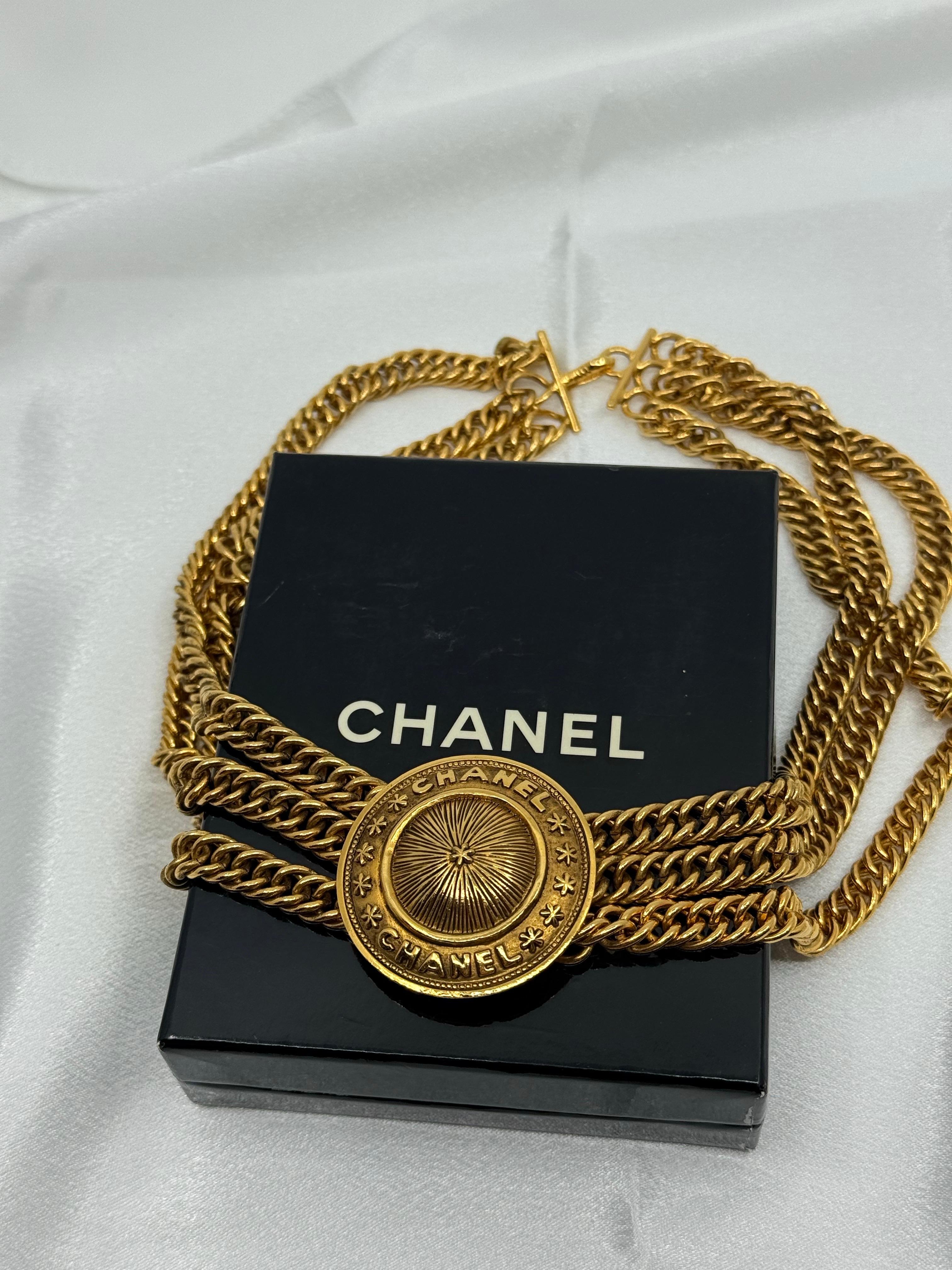 Vintage Multi Strand Medallion 