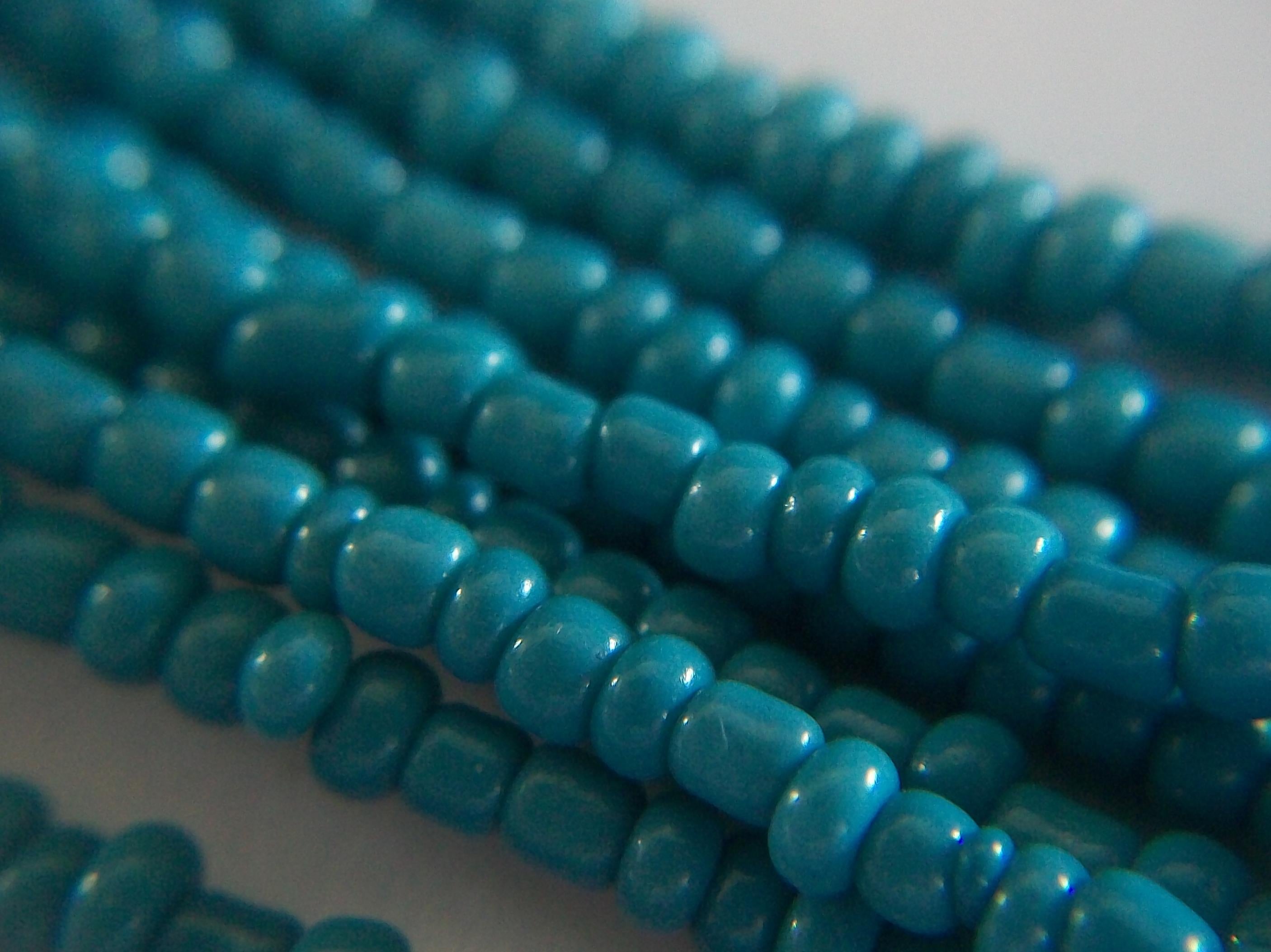 Vintage Multi Strand Turquoise Bead Necklace - U.S. - Circa 2000 In Good Condition For Sale In Chatham, CA