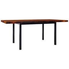 Vintage Multi-Wood Expanding Dining Table by Milo Baughman for Directional