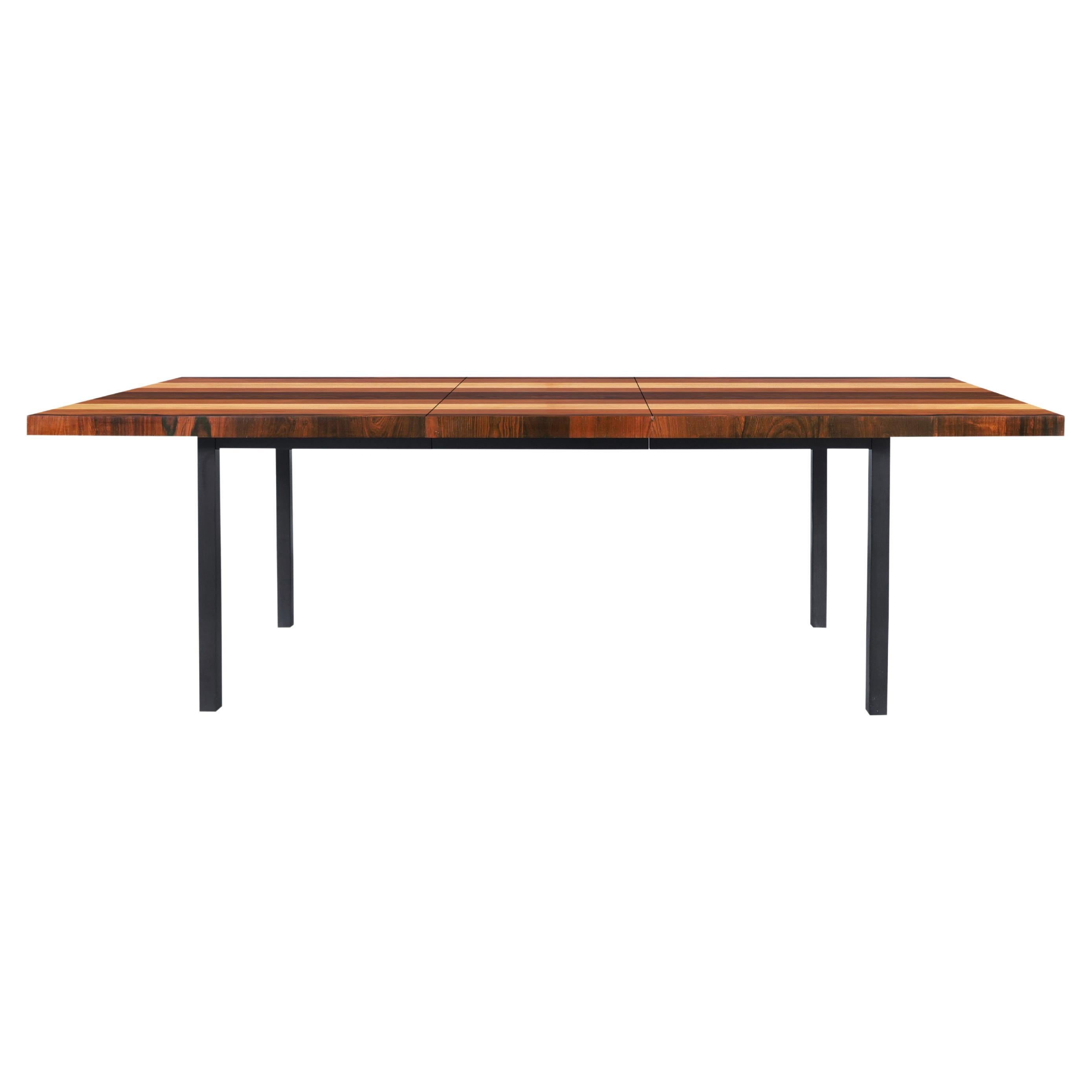 Mesa de comedor extensible vintage de madera de Milo Baughman para Directional