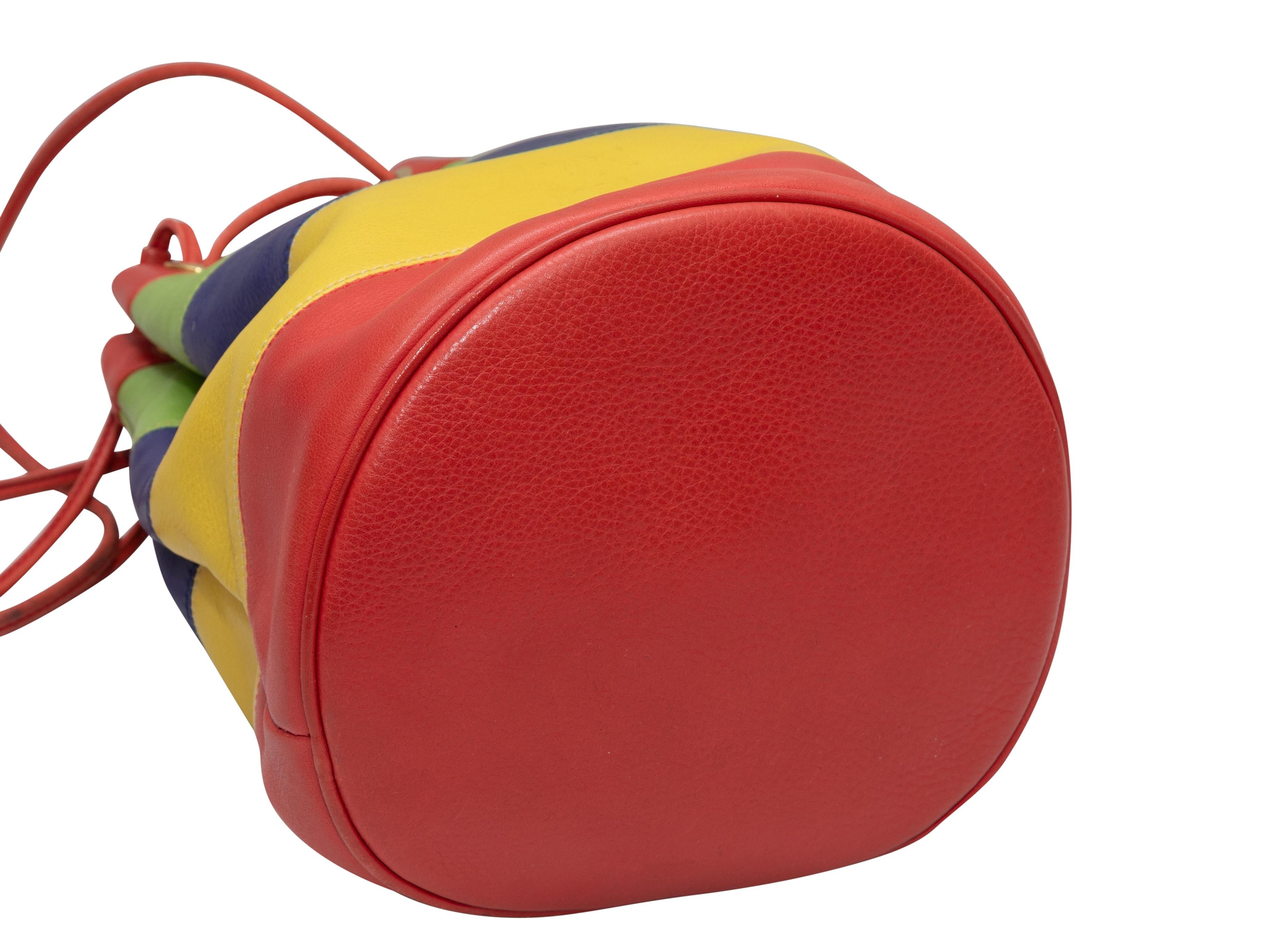 Celine sac seau multicolore vintage Bon état à New York, NY