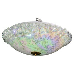 Vintage Multicolor Rainbow Murano Glass Ceiling Light, 1970s