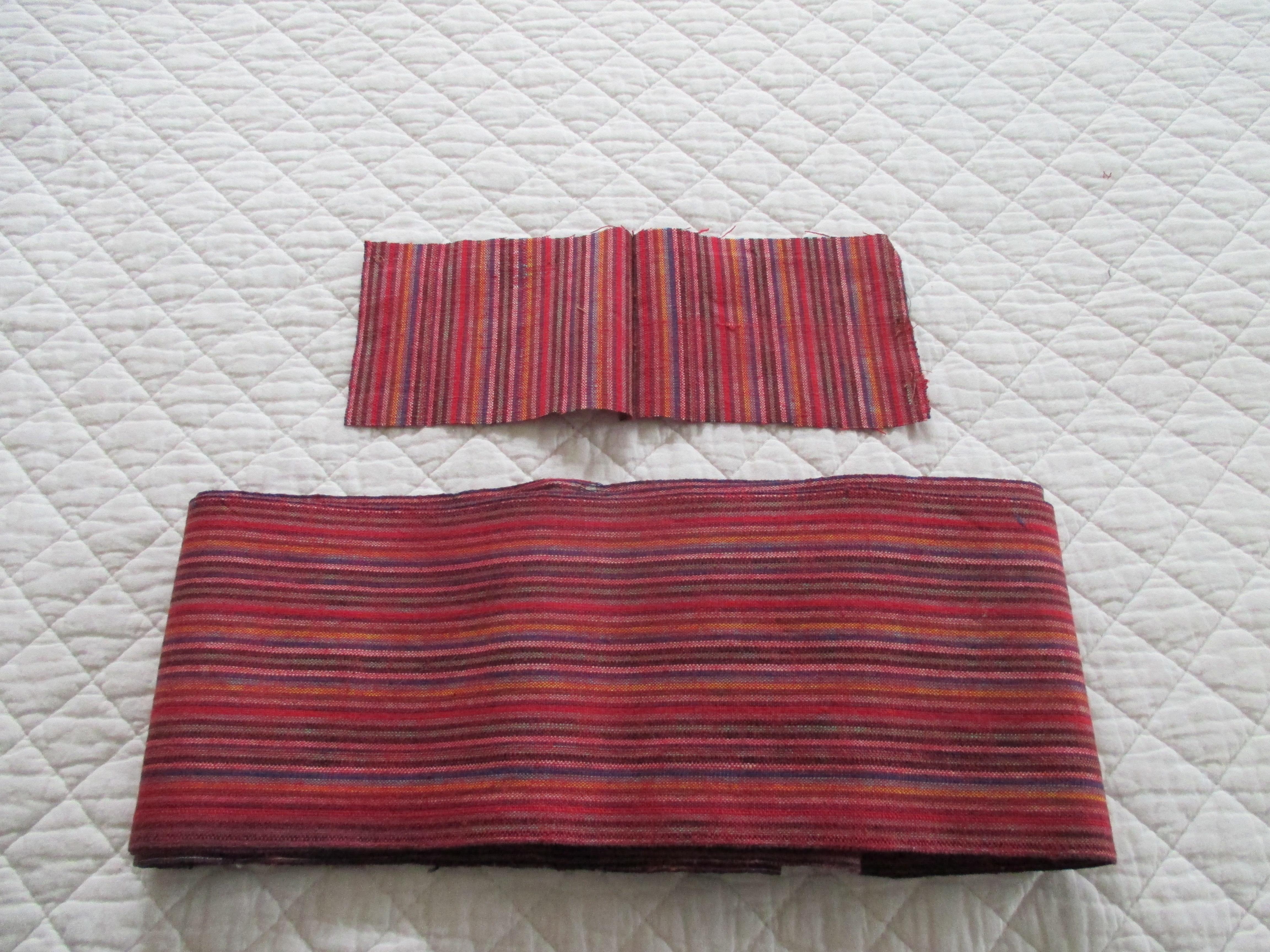 Hand-Crafted Vintage Multi-Color Stripe Woven Turkish Trim For Sale