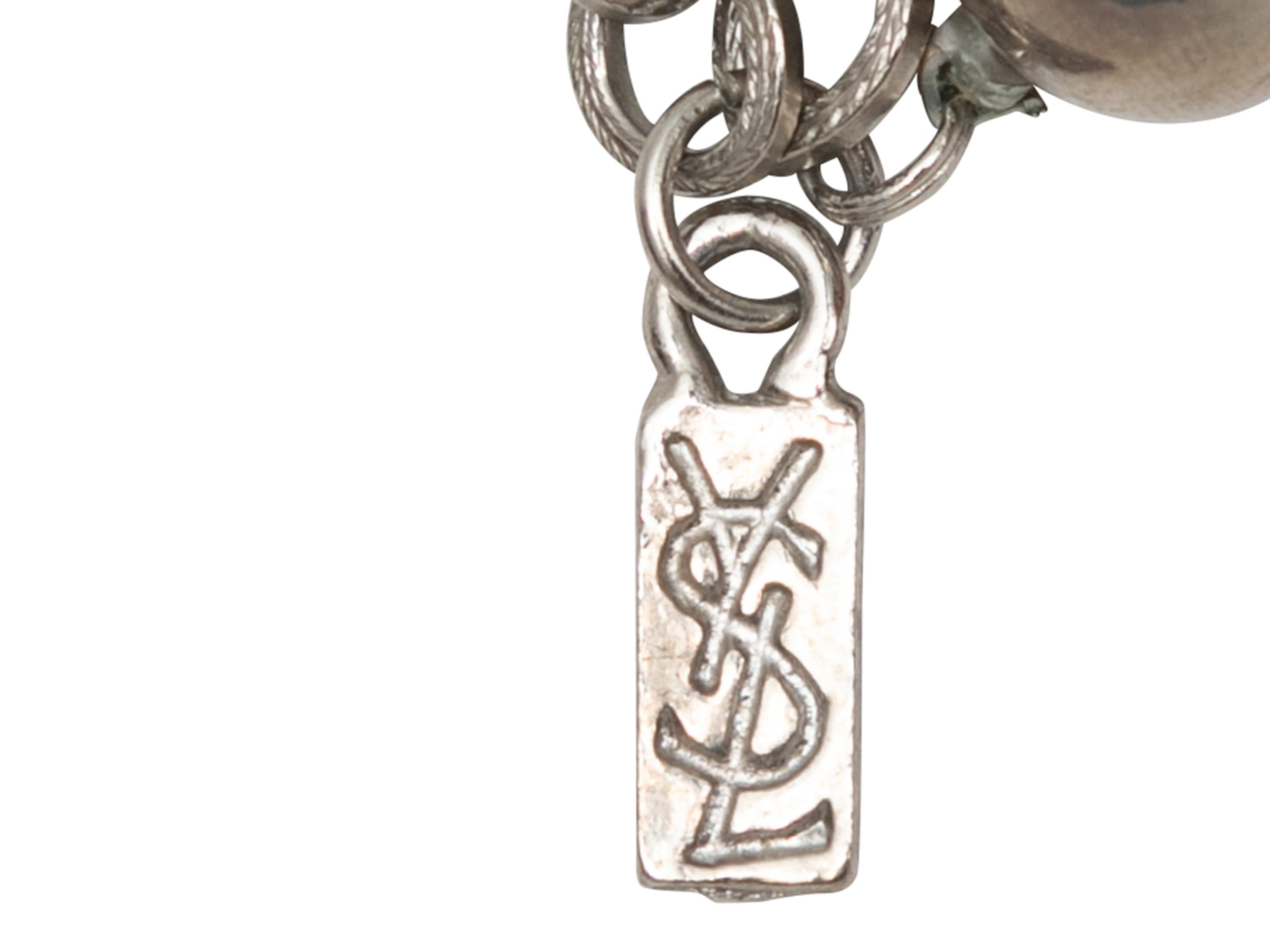 Mehrfarbige Yves Saint Laurent Vintage Perlenkette mit Perlenhalskette für Damen oder Herren im Angebot