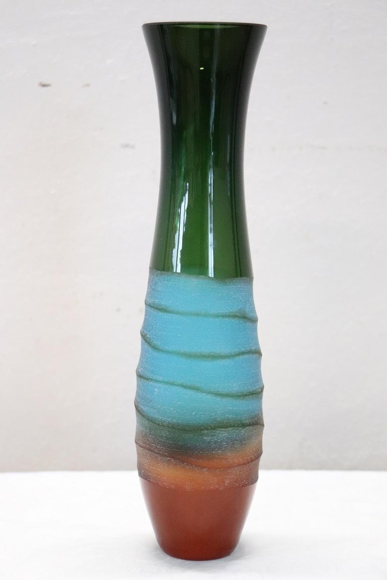 Vintage Multicolored Art Glass Vase by Villeroy & Boch, 1990s