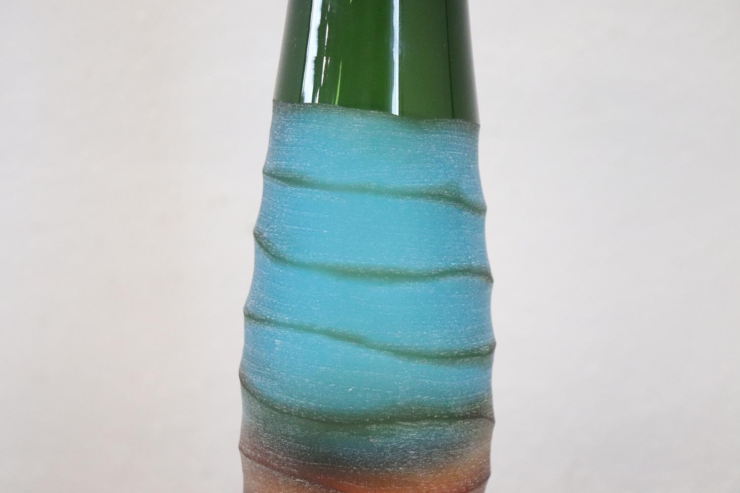 Mehrfarbige Vintage-Kunstglasvase aus Kunstglas von Villeroy & Boch, 1990er Jahre (Ende des 20. Jahrhunderts) im Angebot