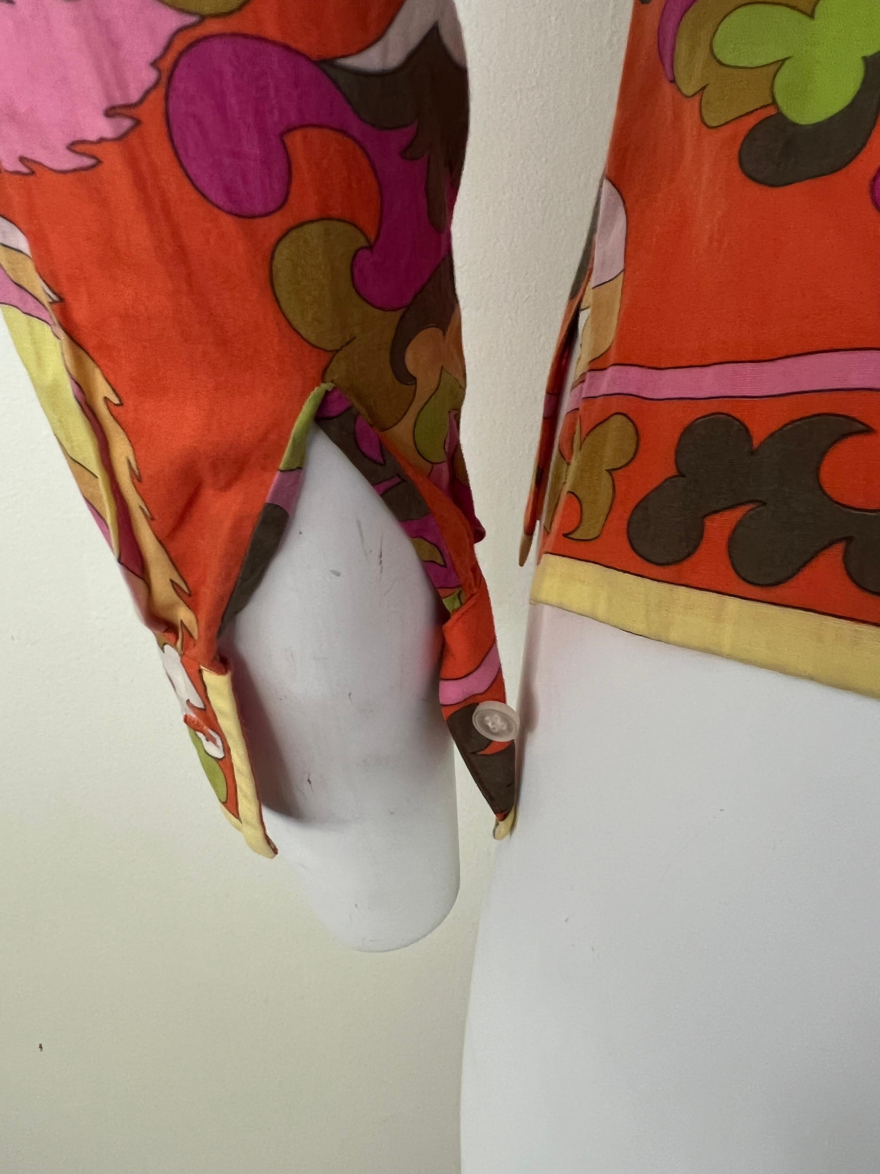 Vintage Multicolore Blouse Top Pour femmes en vente