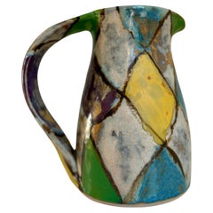 Vase pichet décoratif Circa Vintage multicolore, circa 1970