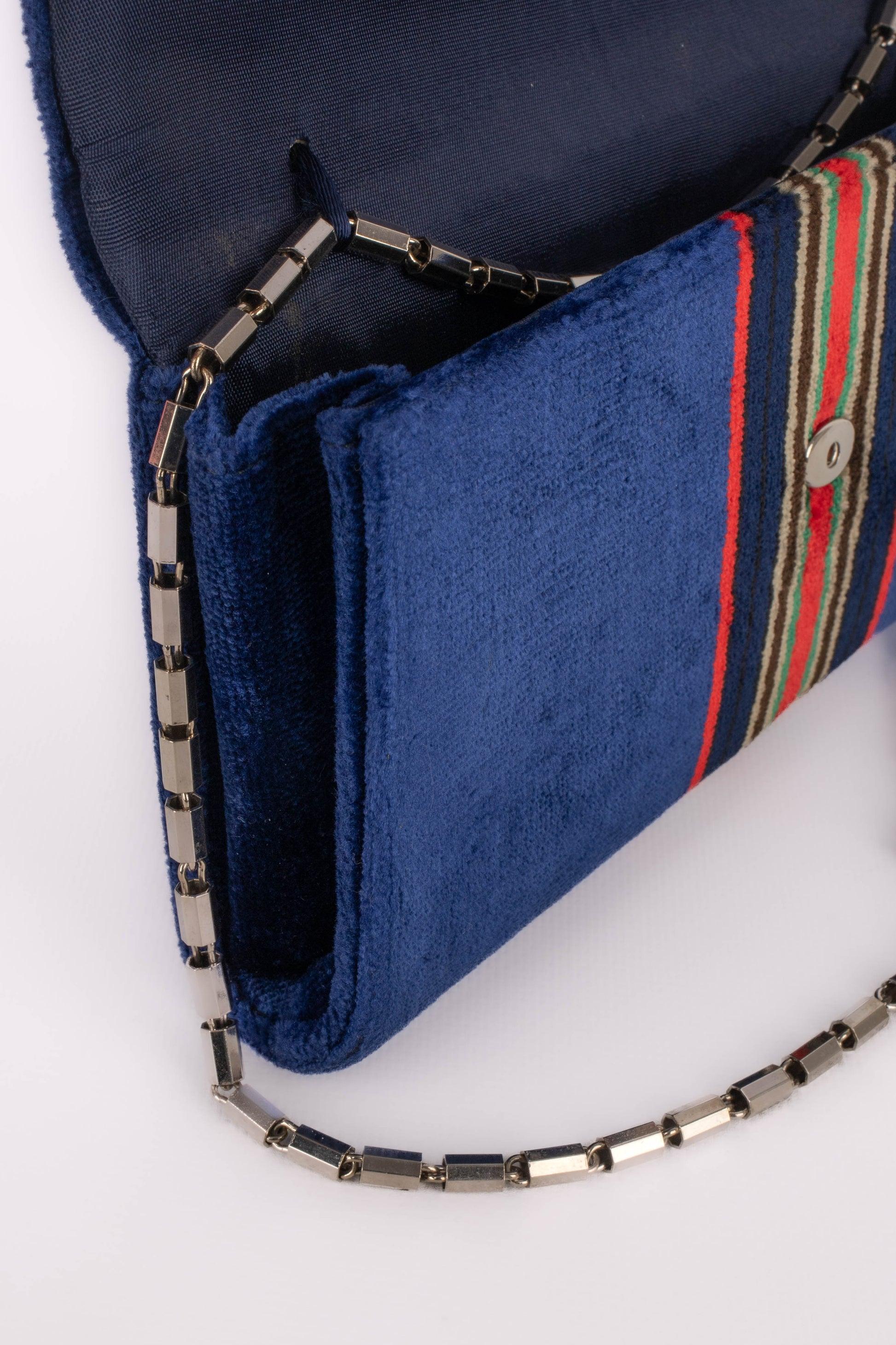 Vintage Multicolored Clutch Bag For Sale 5