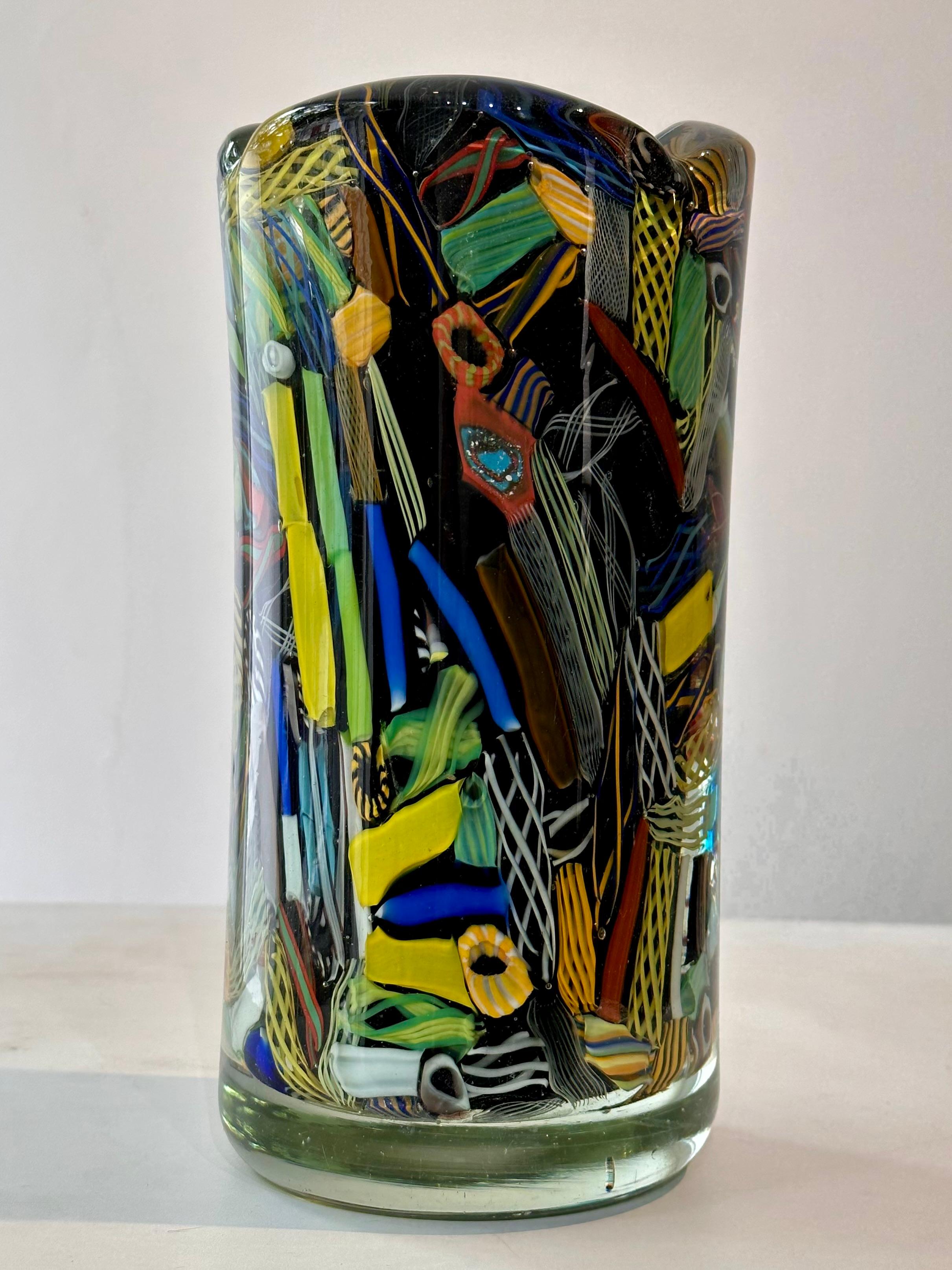 Mid-Century Modern Vintage Multicolored Mid-Century Murano Glass in the style of A.V.E.M For Sale
