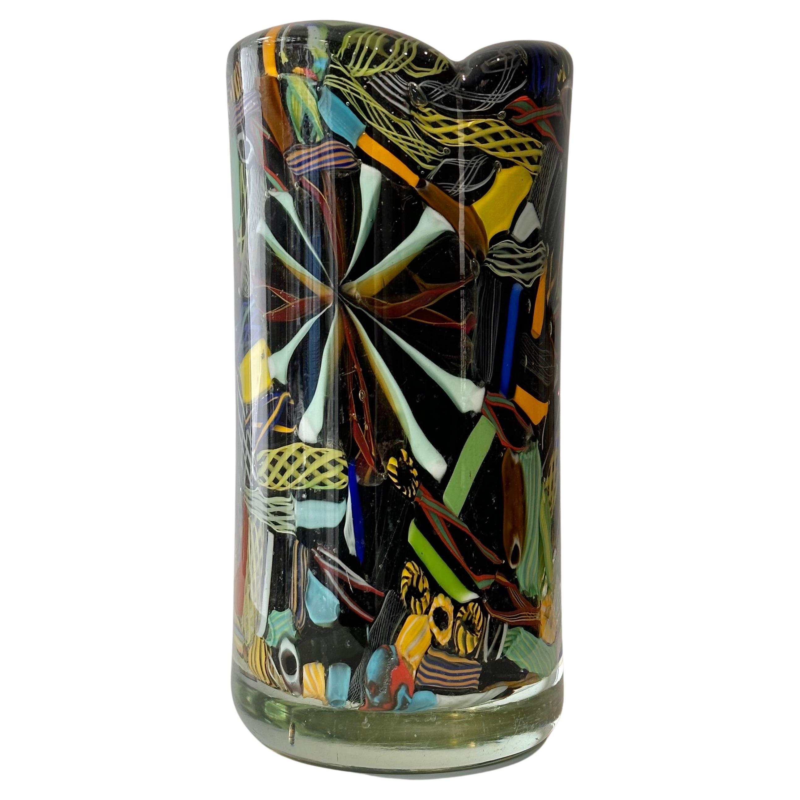 Vintage Multicolored Mid-Century Murano Glass in the style of A.V.E.M For Sale