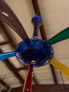Vintage Multicolored Murano “Fireworks” Chandelier