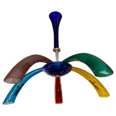 Vintage Multicolored Murano “Fireworks” Chandelier
