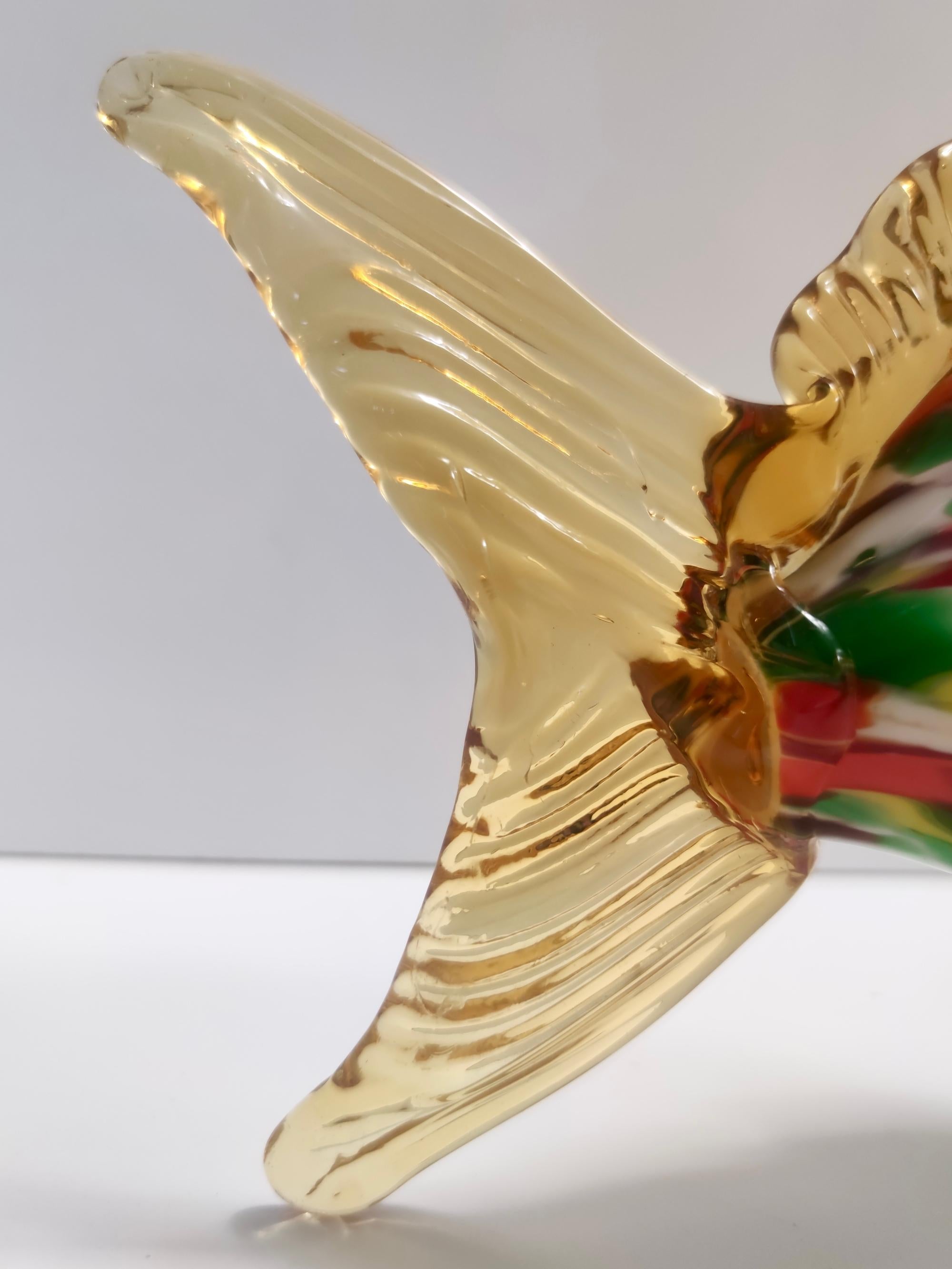 Figurine décorative de poisson en verre de Murano multicolore vintage par Fratelli Toso en vente 5