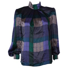  Retro  Multicolour Silk Blouse by Donald Campbell