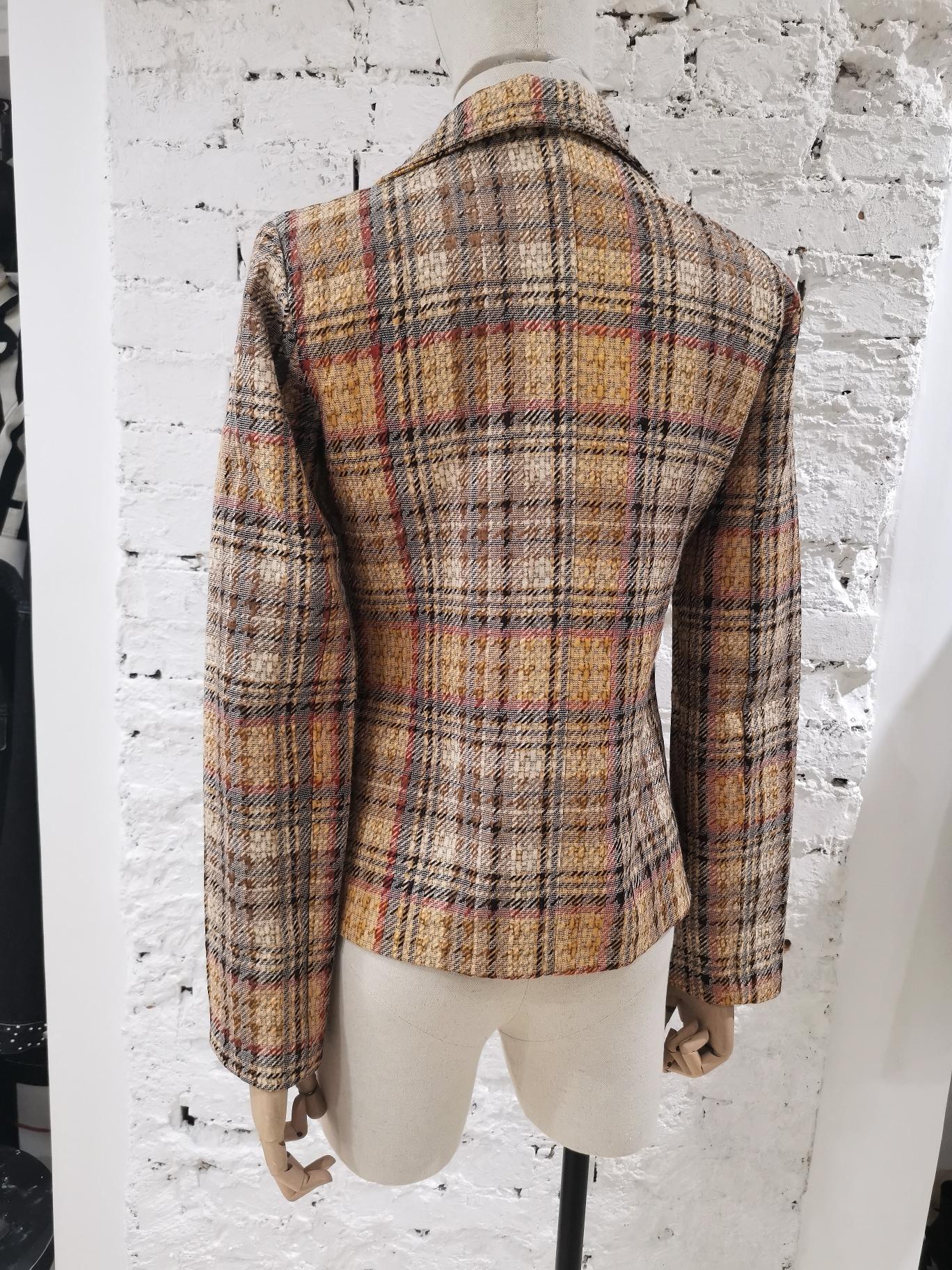 Vintage-Jacke aus mehrfarbiger Baumwolle im Zustand „Gut“ in Capri, IT