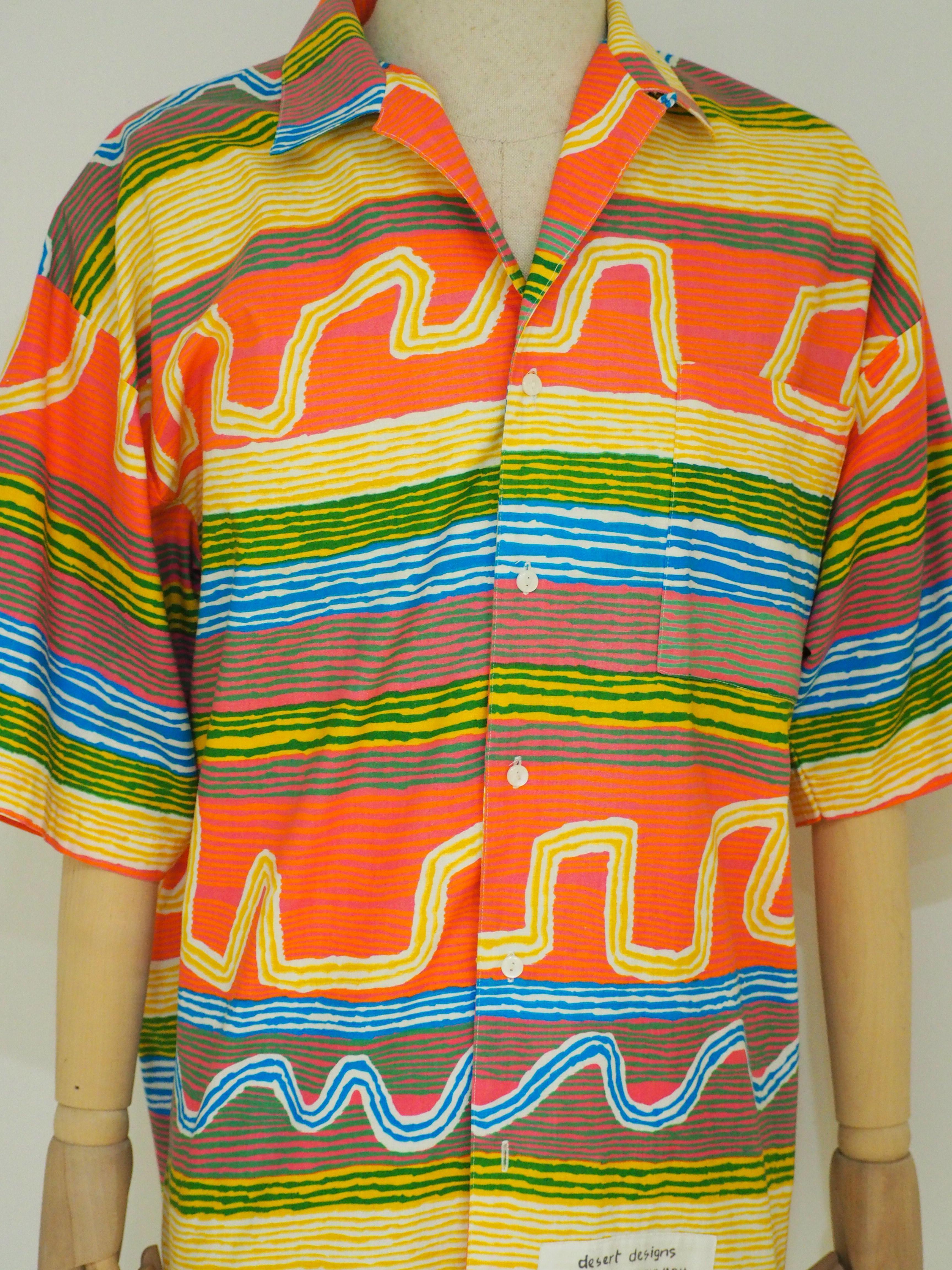Vintage multicoloured cotton shirt 3