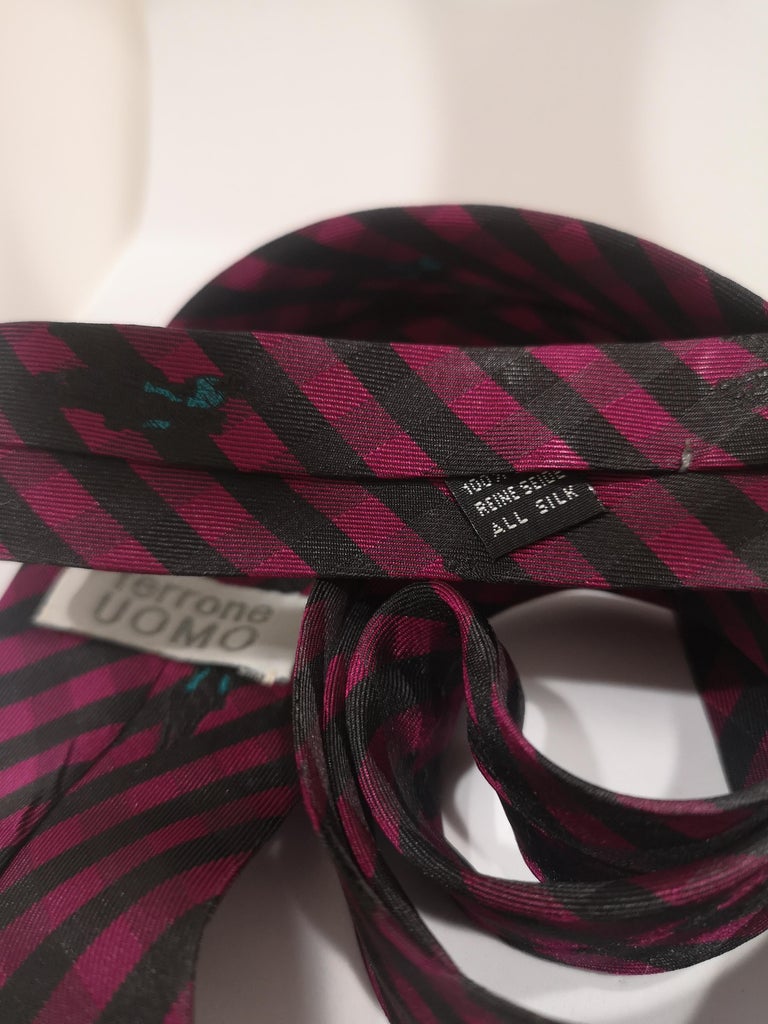 Vintage multicoloured silk tie For Sale at 1stDibs