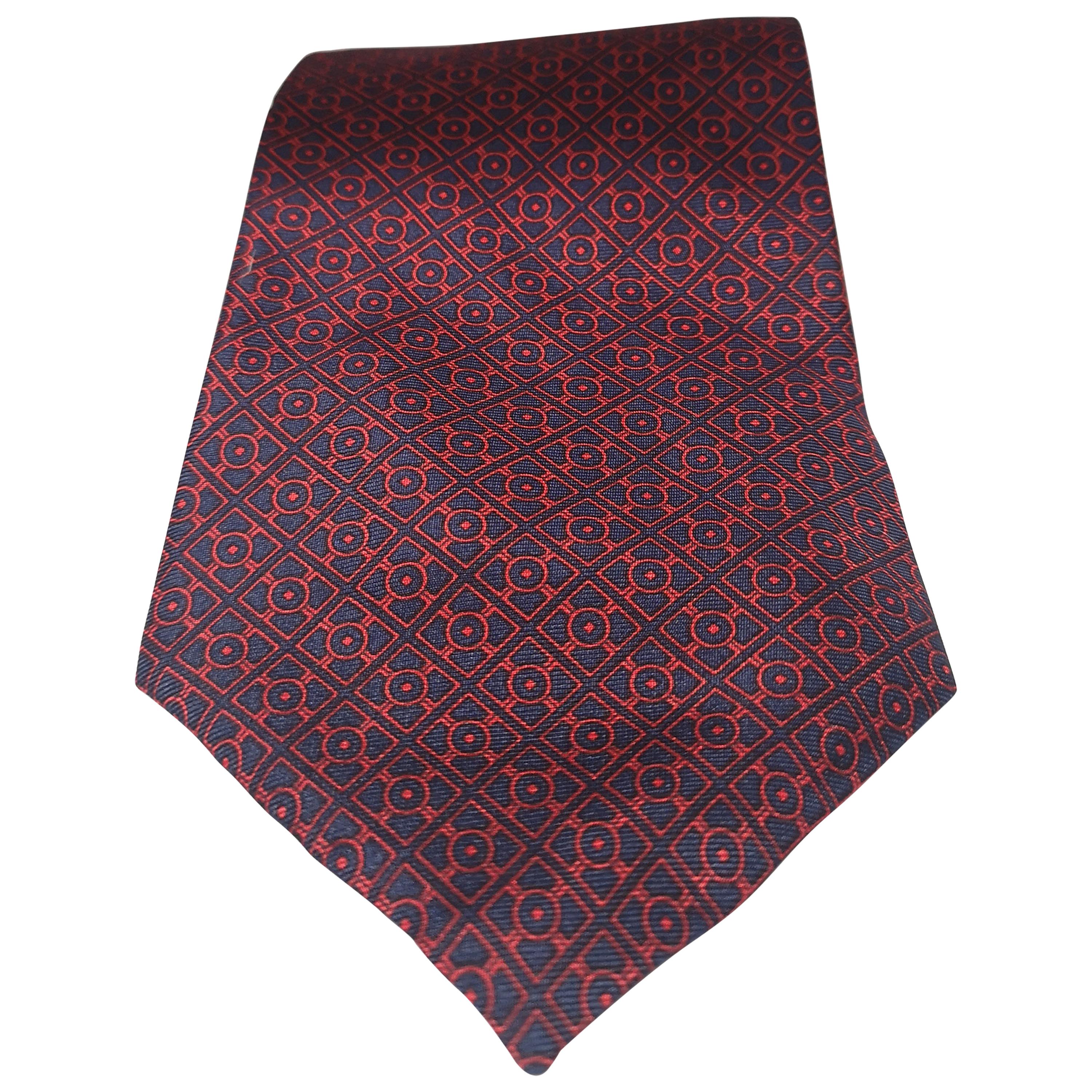 Fendi Vintage multicoloured silk tie For Sale at 1stDibs