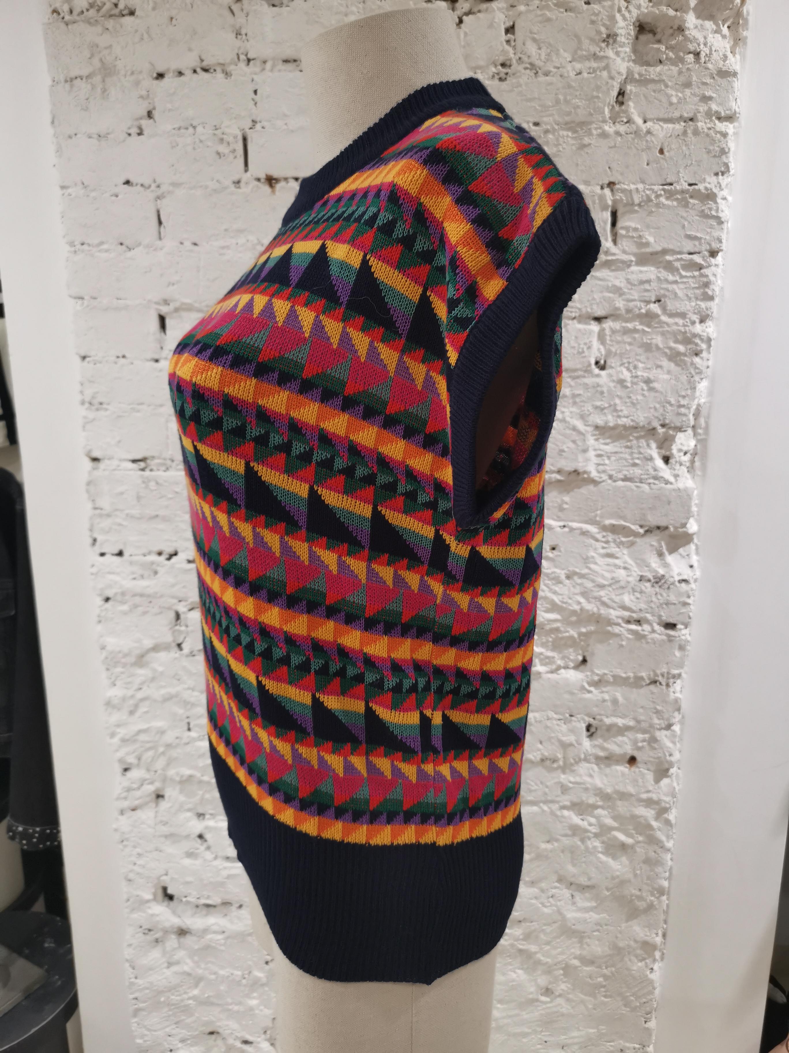 Women's or Men's Vintage multicoloured vest