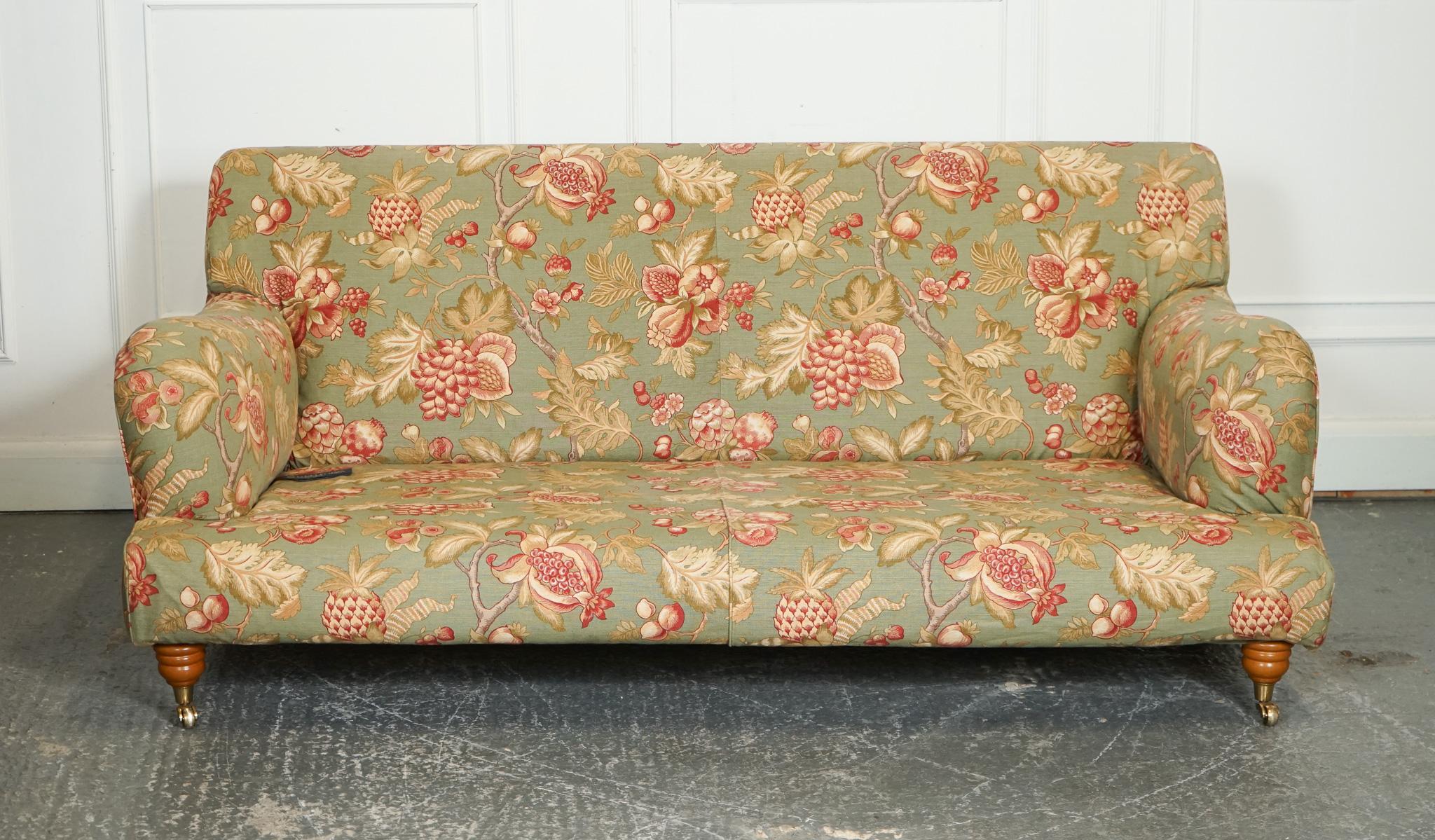 VINTAGE MULTIYORK COUNTRY HOUSE FABRiC FLORAL TWO TO THREE SEATER SOFA 9