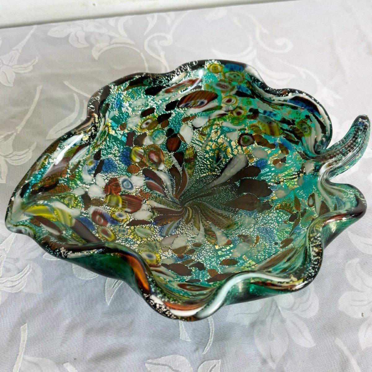 Verre de Murano Vintage Muranese Tutti Frutti Bowl en vente