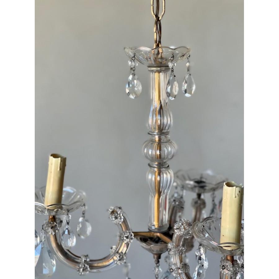 20th Century Vintage Murano Art Glass Chandelier, Italy, circa 1940 For Sale