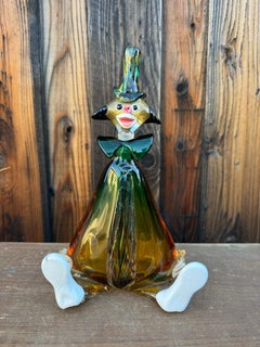 Vintage Murano Art Glass, Clown Decanter