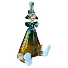 Vintage Murano Art Glass, Decantador Payaso