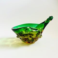 Vintage Murano Art Glass Conch Shell Bowl