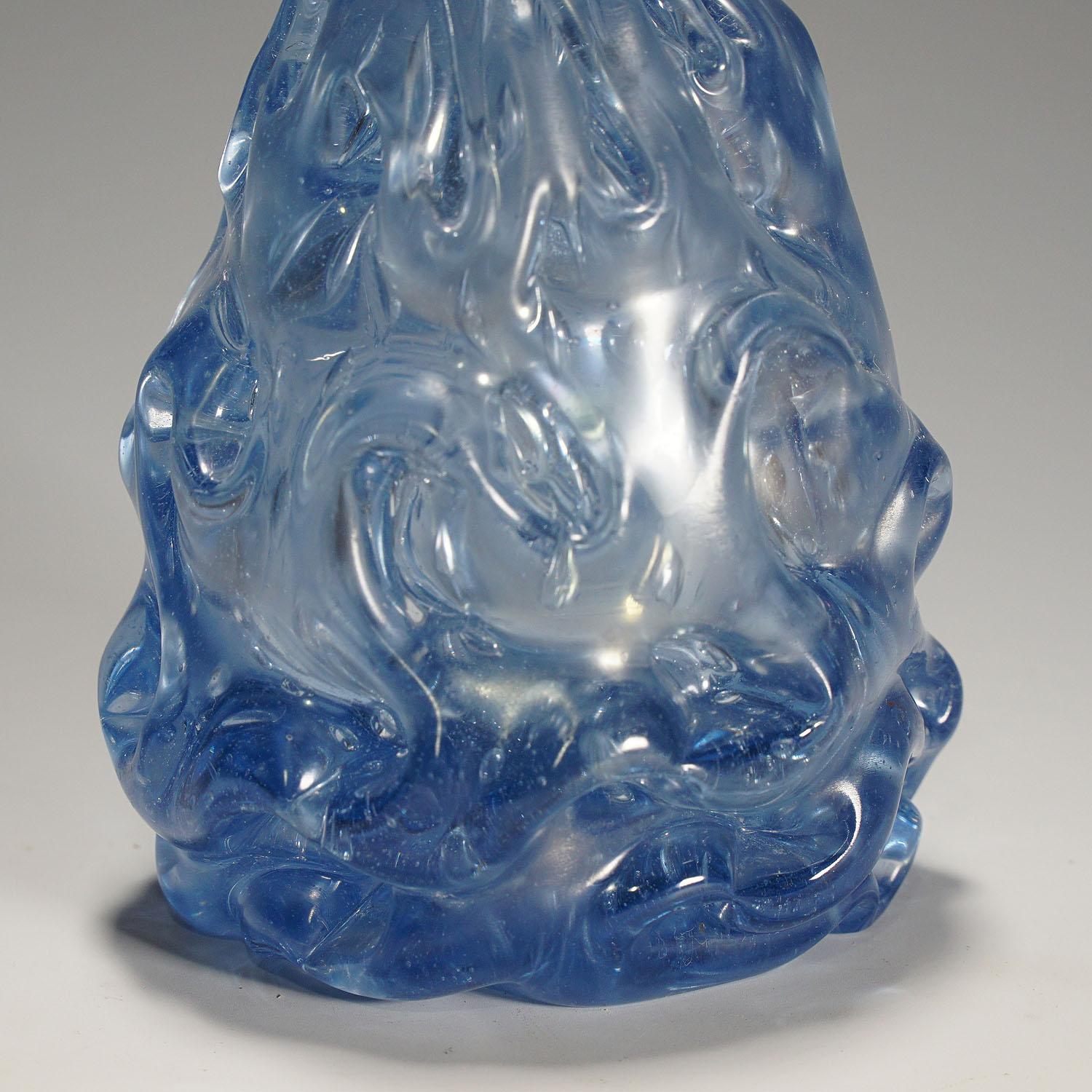 Italian Vintage Murano Art Glass Flacon by Barovier & Toso 'attr.' ca. 1950 For Sale