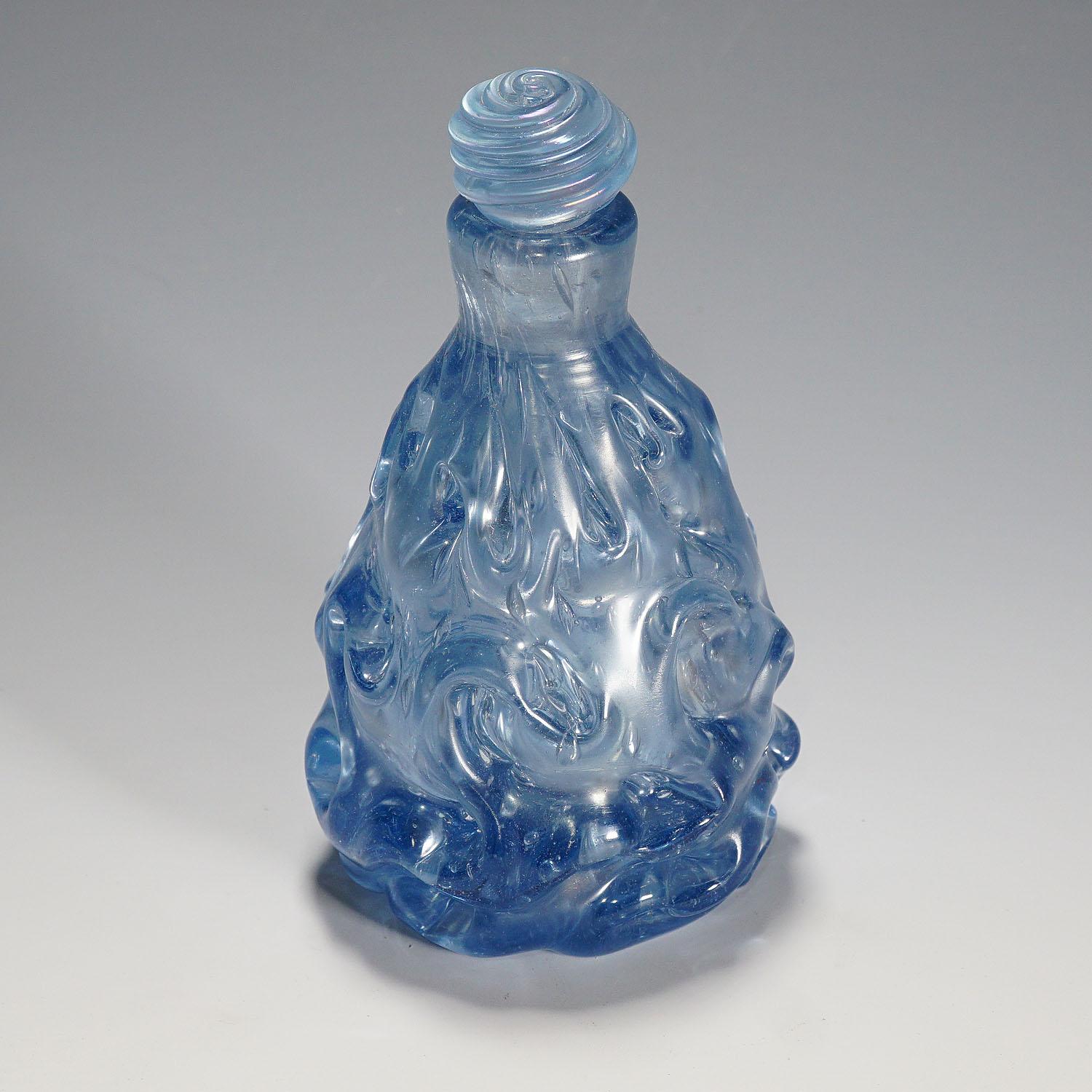 20th Century Vintage Murano Art Glass Flacon by Barovier & Toso 'attr.' ca. 1950 For Sale