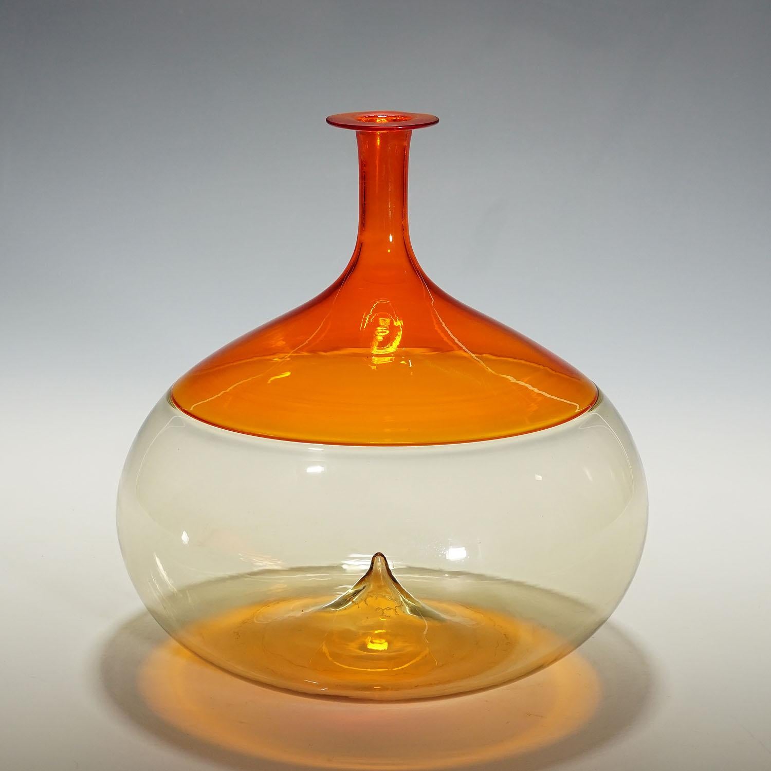 Mid-Century Modern Vase en verre d'art de Murano « Bolle » de Tapio Wirkkala pour Venini en vente