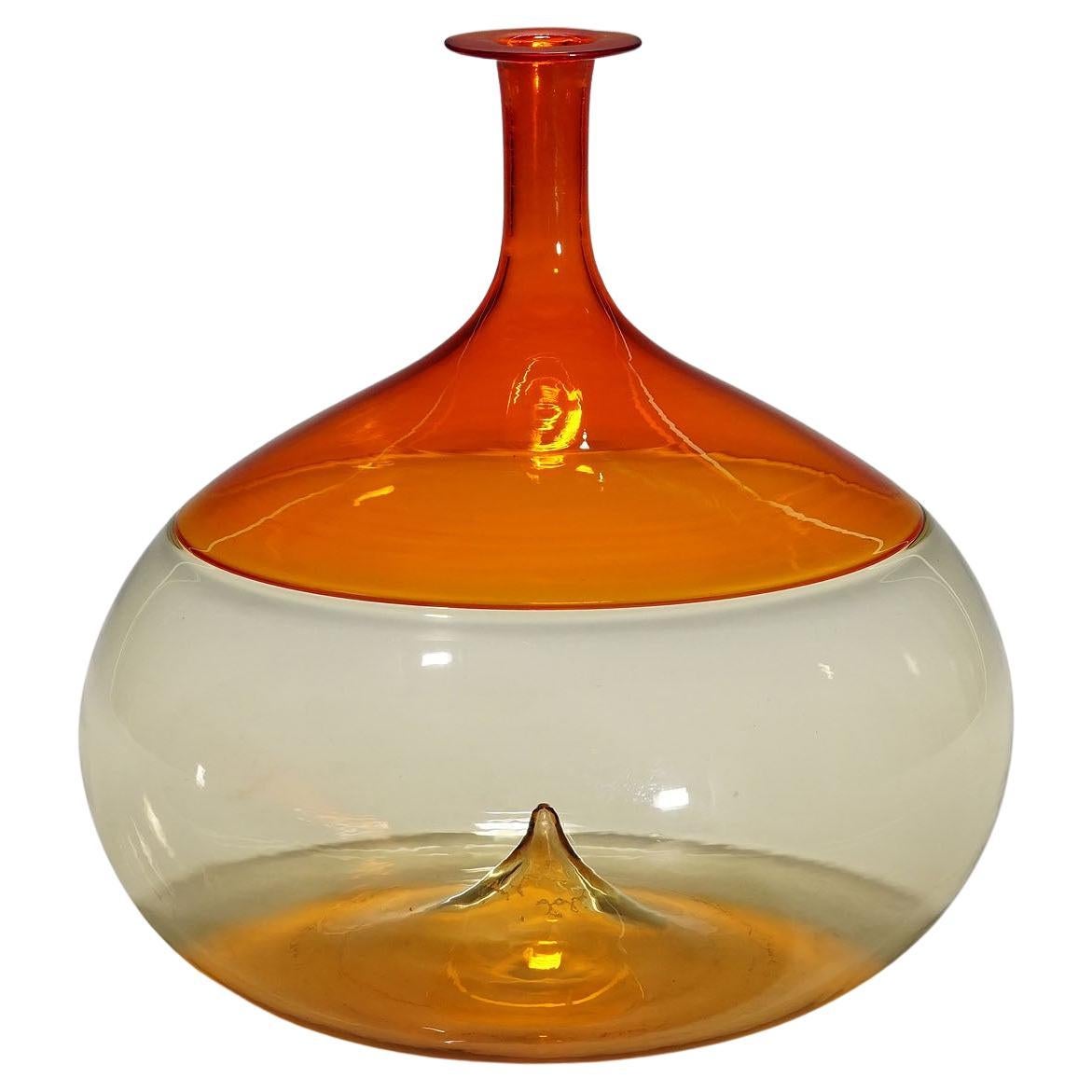 Vintage Murano Art Glass Vase 'Bolle ' by Tapio Wirkkala for Venini