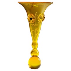 Vintage Murano Art Glass Vase by Franco Moretti, circa 1970s