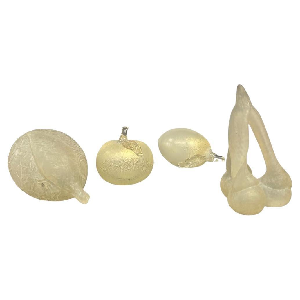 Vintage Murano Assorted Glass Fruit, Italy 1970 For Sale
