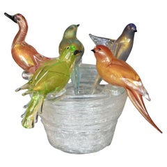 Bol à nid d'oiseaux vintage de Murano